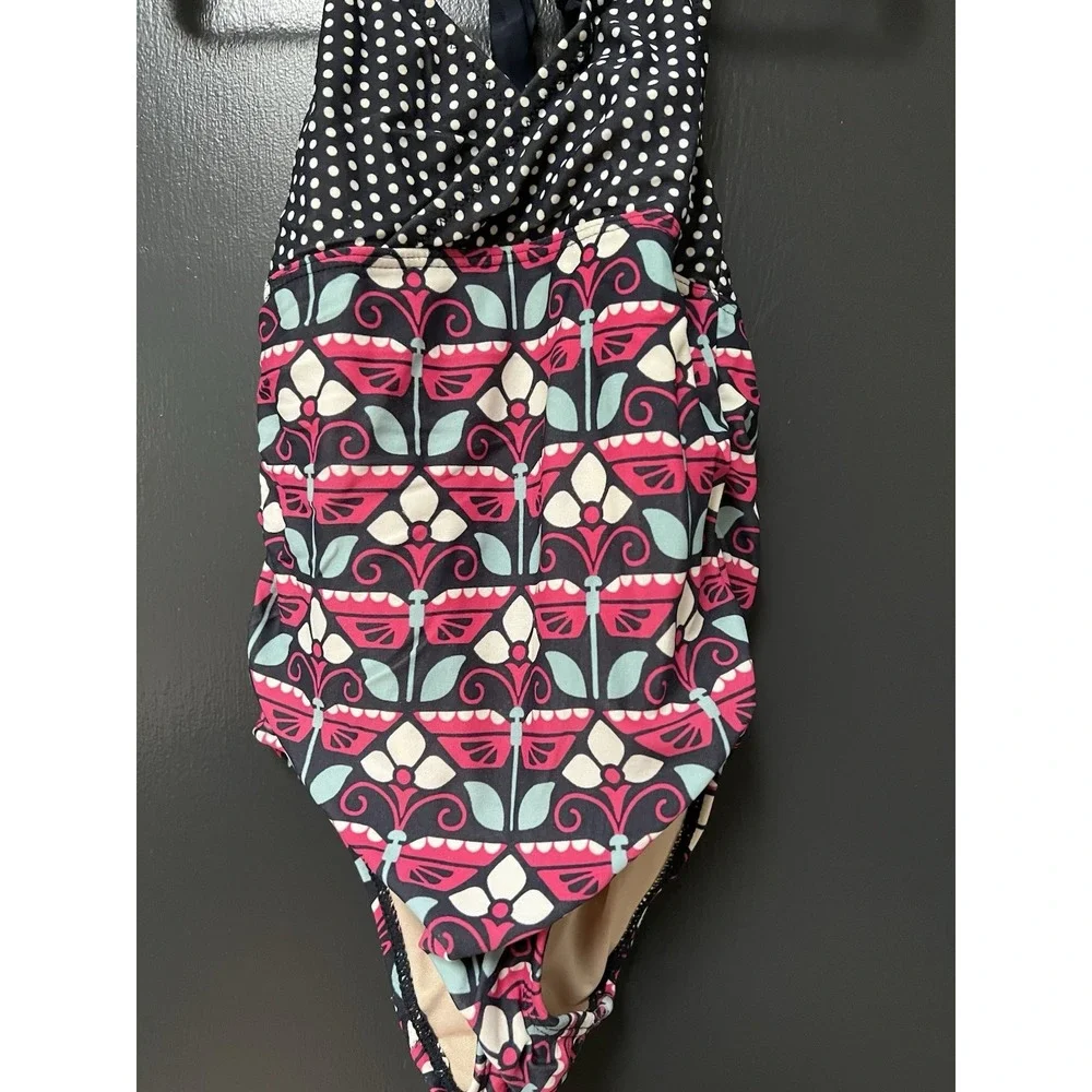 Tea Collection one piece  Butterfly Polka dot Swimsuit Girls Size 4